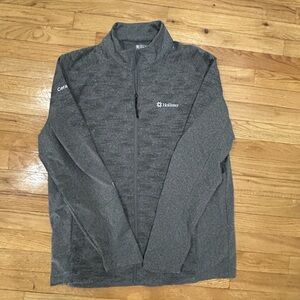 OGIO Gray Athletic Shorts with Ruched Detail